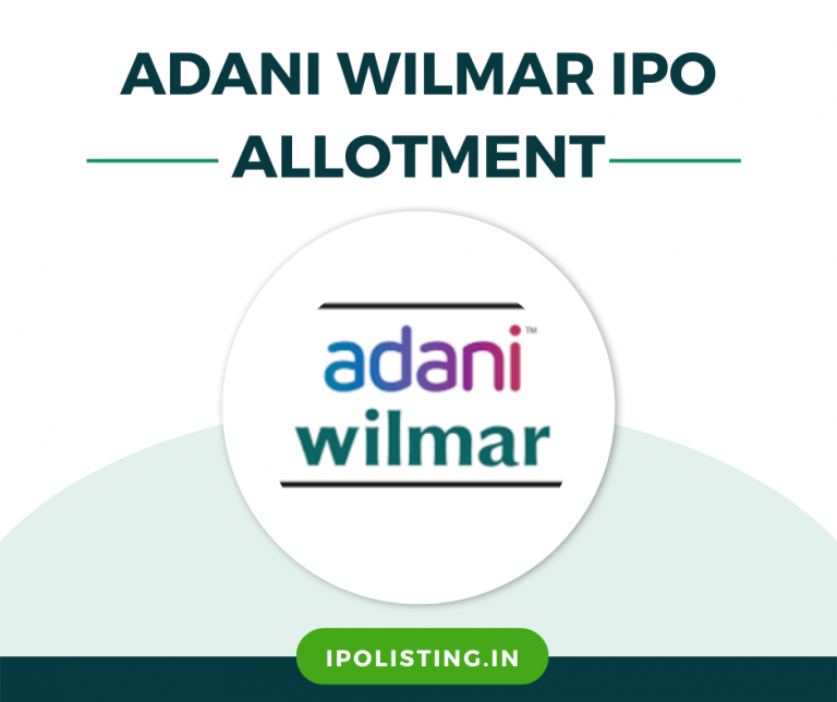 Adani Wilmar IPO Allotment Status link